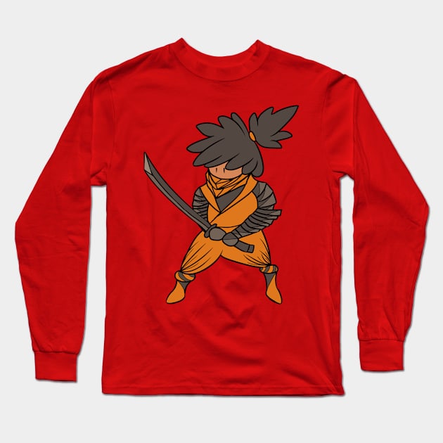 Samurai with Katana Alt Version - Sekiro Shadows Die Twice Long Sleeve T-Shirt by JonGrin